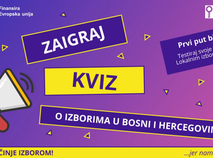 Koalicija &quot;Pod lupom&quot; je pokrenula interaktivni kviz o izborima u BiH - Provjeri koliko znaš o izborima!